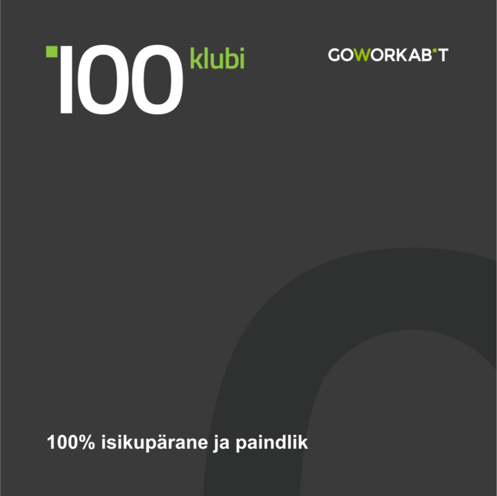 GoWorkaBiti 100KLUBI usaldusväärsetele ja aktiivsetele tööampsajatele!